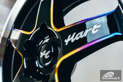 Ratlankis HART HR77 R18X10.5J 5X114.3 ET12 CB:73.1 Black with Mirror Cut lip Lip and Neo Chrome