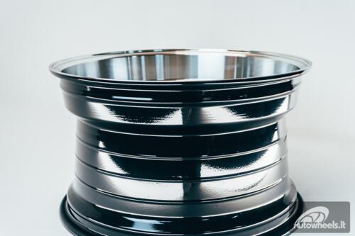 Ratlankis HART HR77 R18X10.5J 5X120 ET12 CB:74.1 Black with Mirror Cut lip Lip and Neo Chrome