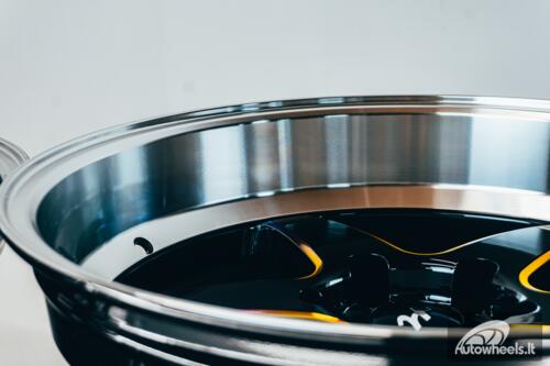 Ratlankis HART HR77 R18X10.5J 5X120 ET12 CB:74.1 Black with Mirror Cut lip Lip and Neo Chrome