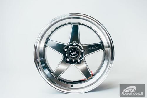 Ratlankis HART HR77 R18X8.5J 5X114.3 ET30 CB:73.1 Hyper Black with Mirror Cut lip