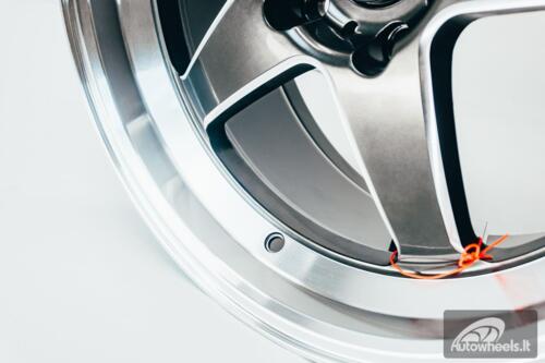 Ratlankis HART HR77 R18X8.5J 5X114.3 ET30 CB:73.1 Hyper Black with Mirror Cut lip