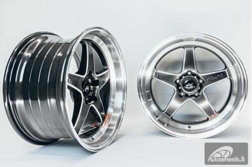 Ratlankis HART HR77 R18X9.5J 5X114.3 ET22 CB:73.1 Hyper Black with Mirror Cut lip
