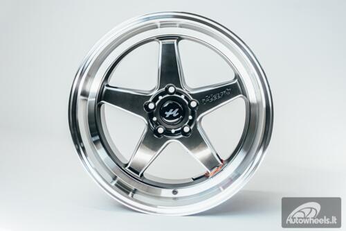 Ratlankis HART HR77 R18X10.5J 5X114.3 ET12 CB:73.1  Hyper Black with Mirror Cut lip