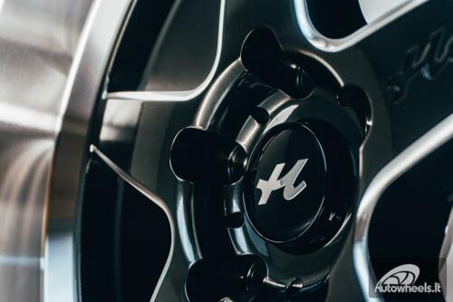 Ratlankis HART HR77 R18X10.5J 5X114.3 ET12 CB:73.1  Hyper Black with Mirror Cut lip