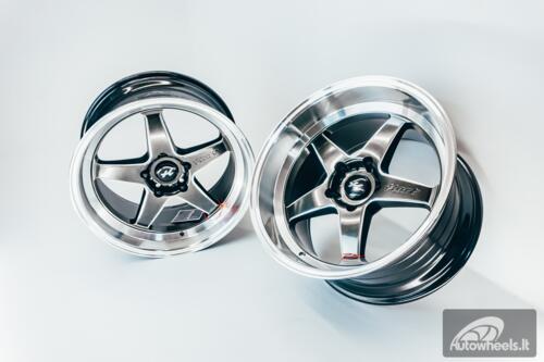 Ratlankis HART HR77 R18X10.5J 5X114.3 ET12 CB:73.1  Hyper Black with Mirror Cut lip