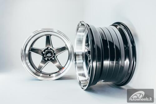 Ratlankis HART HR77 R18X10.5J 5X114.3 ET12 CB:73.1  Hyper Black with Mirror Cut lip