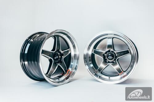 Ratlankis HART HR77 R18X10.5J 5X114.3 ET12 CB:73.1  Hyper Black with Mirror Cut lip