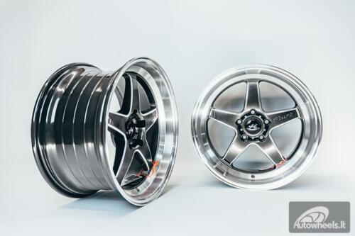 Ratlankis HART HR77 R18X10.5J 5X114.3 ET12 CB:73.1  Hyper Black with Mirror Cut lip