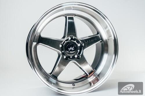 Ratlankis HART HR77 R18X10.5J 5X114.3 ET12 CB:73.1  Hyper Black with Mirror Cut lip