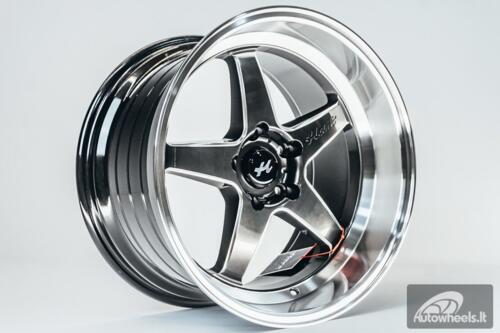 Ratlankis HART HR77 R18X10.5J 5X114.3 ET12 CB:73.1  Hyper Black with Mirror Cut lip