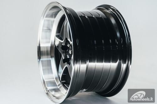 Ratlankis HART HR77 R18X10.5J 5X114.3 ET12 CB:73.1  Hyper Black with Mirror Cut lip