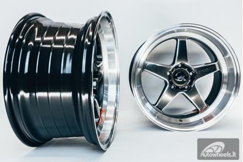 Ratlankis HART HR77 R18X10.5J 5X114.3 ET12 CB:73.1  Hyper Black with Mirror Cut lip