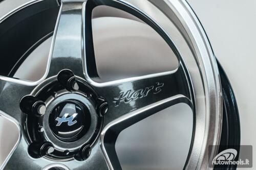 Ratlankis HART HR77 R18X10.5J 5X114.3 ET12 CB:73.1  Hyper Black with Mirror Cut lip