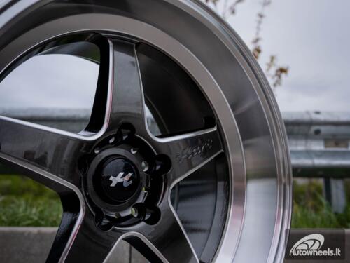 Ratlankis HART HR77 R18X10.5J 5X114.3 ET12 CB:73.1  Hyper Black with Mirror Cut lip