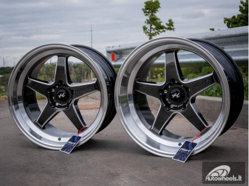 Ratlankis HART HR77 R18X10.5J 5X114.3 ET12 CB:73.1  Hyper Black with Mirror Cut lip