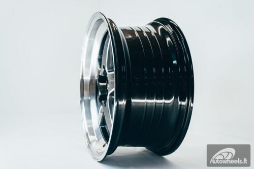 Ratlankis HART HR77 R18X8.5J 5X120 ET30 CB:74.1  Hyper Black with Mirror Cut lip