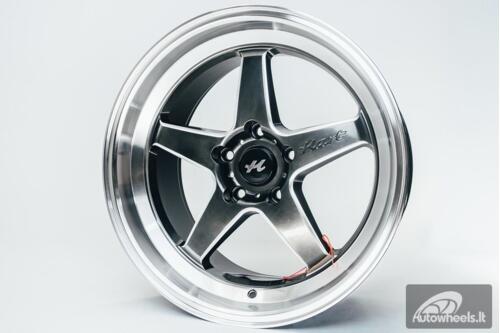 Ratlankis HART HR77 R18X9.5J 5X120 ET22 CB:74.1  Hyper Black with Mirror Cut lip