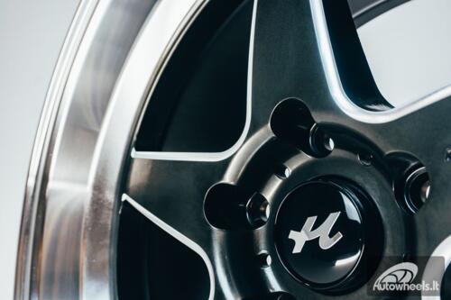 Ratlankis HART HR77 R18X9.5J 5X120 ET22 CB:74.1  Hyper Black with Mirror Cut lip