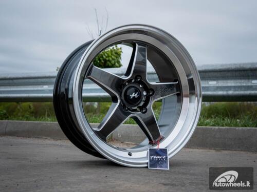 Ratlankis HART HR77 R18X9.5J 5X120 ET22 CB:74.1  Hyper Black with Mirror Cut lip