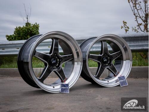 Ratlankis HART HR77 R18X9.5J 5X120 ET22 CB:74.1  Hyper Black with Mirror Cut lip