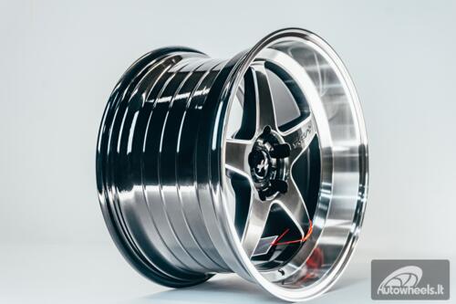 Ratlankis HART HR77 R18X10.5J 5X120 ET12 CB:74.1  Hyper Black with Mirror Cut lip