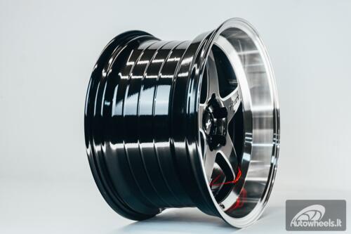 Ratlankis HART HR77 R18X10.5J 5X120 ET12 CB:74.1  Hyper Black with Mirror Cut lip