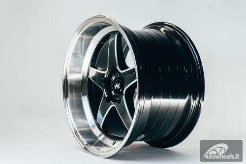 Ratlankis HART HR77 R18X10.5J 5X120 ET12 CB:74.1  Hyper Black with Mirror Cut lip