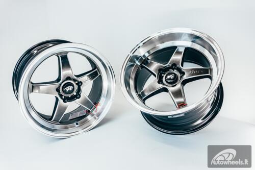 Ratlankis HART HR77 R18X10.5J 5X120 ET12 CB:74.1  Hyper Black with Mirror Cut lip