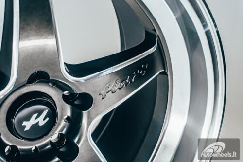 Ratlankis HART HR77 R18X10.5J 5X120 ET12 CB:74.1  Hyper Black with Mirror Cut lip