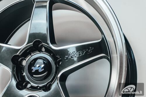 Ratlankis HART HR77 R18X10.5J 5X120 ET12 CB:74.1  Hyper Black with Mirror Cut lip