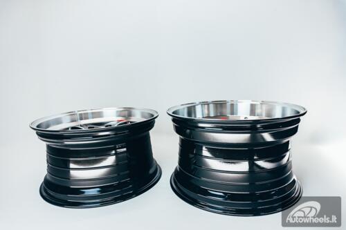 Ratlankis HART HR77 R18X10.5J 5X120 ET12 CB:74.1  Hyper Black with Mirror Cut lip