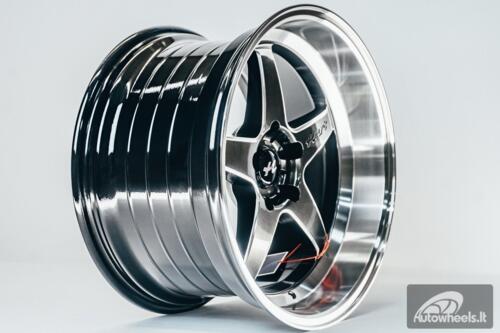 Ratlankis HART HR77 R18X10.5J 5X120 ET12 CB:74.1  Hyper Black with Mirror Cut lip
