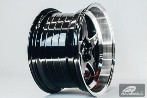 Ratlankis HART HR77 R18X10.5J 5X120 ET12 CB:74.1  Hyper Black with Mirror Cut lip