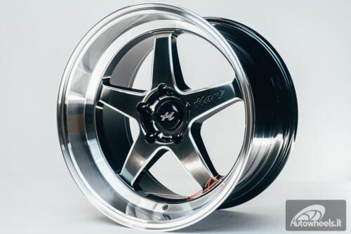 Ratlankis HART HR77 R18X10.5J 5X120 ET12 CB:74.1  Hyper Black with Mirror Cut lip