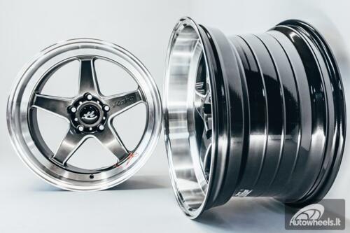Ratlankis HART HR77 R18X10.5J 5X120 ET12 CB:74.1  Hyper Black with Mirror Cut lip