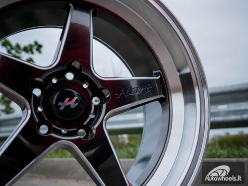 Ratlankis HART HR77 R18X10.5J 5X120 ET12 CB:74.1  Hyper Black with Mirror Cut lip