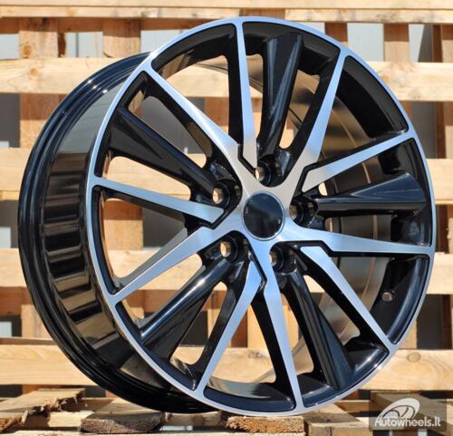Ratlankis R17x7  5X114.3  ET  43  60.1  B1638  (FBX224)  Black Polished (MB)  For TOYOT  (M)  (HYBRID FORGED)