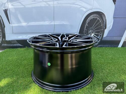 Ratlankis R22x10.5  5X112  ET  42  66.56  B5771  (FBX268)  Black Polished (MB)  For BMW  (M)  (HYBRID FORGED Rear+Front)