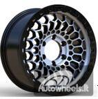 Ratlankis R17x8.5  5X127  ET  M12  71.5  FBX357  Machined Silver (MS)  For 4X4  (M)  (HYBRID FORGED)