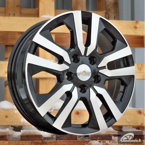 Ratlankis R17x6  5X114.3  ET  50  66.1  IN3516F  Black Polished (MB)  For RENAU  (M)  (HYBRID FORGED (max 1250kg))
