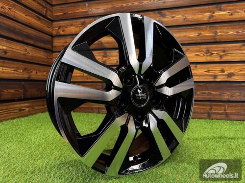 Ratlankis R17x6  5X114.3  ET  50  66.1  IN3516F  Black Polished (MB)  For RENAU  (M)  (HYBRID FORGED (max 1250kg))