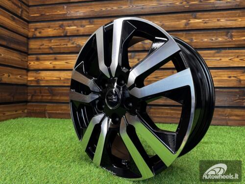 Ratlankis R17x6  5X114.3  ET  50  66.1  IN3516F  Black Polished (MB)  For RENAU  (M)  (HYBRID FORGED (max 1250kg))