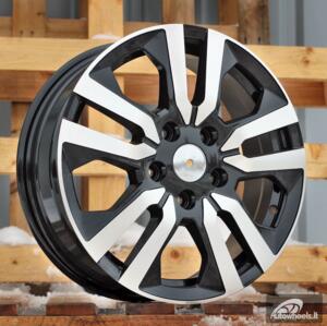 Ratlankis R17x6  5X114.3  ET  50  66.1  IN3516F  Black Polished (MB)  For RENAU  (M)  (HYBRID FORGED (max 1250kg))