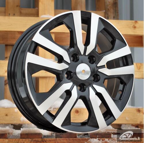 Ratlankis R16x6  5X114.3  ET  50  66.1  IN3516F  Black Polished (MB)  For RENAU  (K8)  (HYBRID FORGED (max 1400kg))