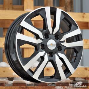 Ratlankis R16x6  5X114.3  ET  50  66.1  IN3516F  Black Polished (MB)  For RENAU  (K8)  (HYBRID FORGED (max 1400kg))