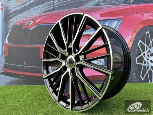 Ratlankis R18x8  5X112  ET  50  66.6  A5824  (IN3612F)  Black Polished (MB)  For BMW  (M)  (HYBRID FORGED)