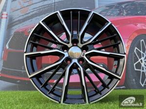 Ratlankis R18x8  5X112  ET  50  66.6  A5824  (IN3612F)  Black Polished (MB)  For BMW  (M)  (HYBRID FORGED)