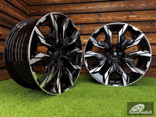 Ratlankis R20x10  5X112  ET  46  66.6  A5915  (YF5716)  Black Polished (MB)  For BMW  (M)  (HYBRID FORGED New 5 Series VIII / i5 (G60/G61/G68) Rear+Front)