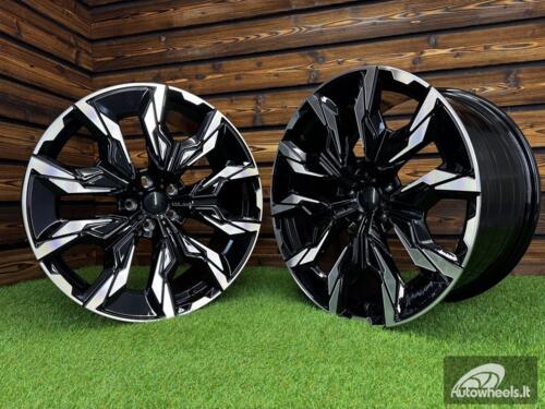 Ratlankis R20x10  5X112  ET  46  66.6  A5915  (YF5716)  Black Polished (MB)  For BMW  (M)  (HYBRID FORGED New 5 Series VIII / i5 (G60/G61/G68) Rear+Front)