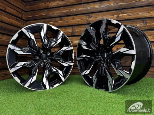 Ratlankis R20x10  5X112  ET  46  66.6  A5915  (YF5716)  Black Polished (MB)  For BMW  (Z7+M)  (HYBRID FORGED New 5 Series VIII / i5 (G60/G61/G68) Rear+Front)